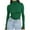 AA-Green, variant on Navy Women's Long Sleeve Mock Turtle Neck Tops Fall Winter Lightweight Slim Fitted Shirts Solid Color Pullover