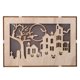 thumbnail image 2 of Xihbxyly Lámpara de Halloween Vintage, Colgante de Madera Hueca, Diseño Iluminado Por Led, Patrones Grabados En Acrílico, Decoración Del Hogar, Fiesta de Halloween, Cosplay, Tamaño 17 X 17 X 2,5 Cm, 2 of 2