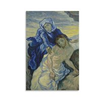 Dutch Post-impressionist Painter Vincent Van Gogh Pieta Poster(1) Canvas Poster Wall Art Picture Prints Hanging Photo Gift Decor Home Posters Artworks 12x18inch(30x45cm)