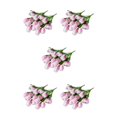 thumbnail image 2 of Ramo de flores artificiales Yuarrent 2 uds tulipanes suave simulación de tacto color púrpura, 2 of 6