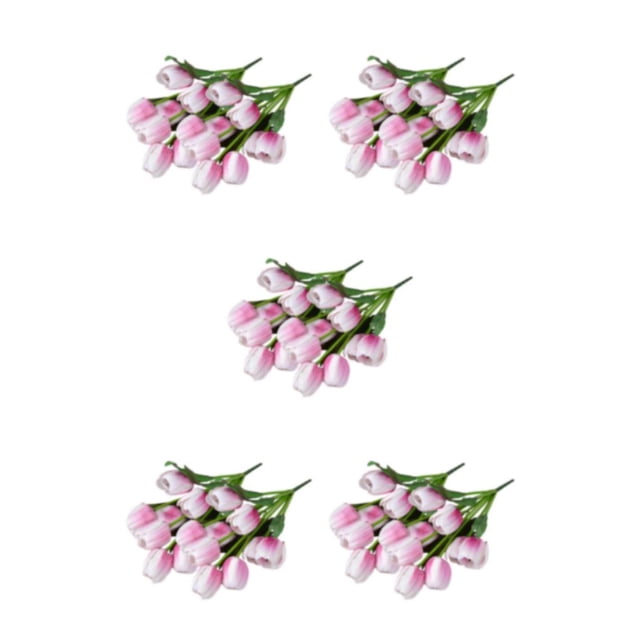 Flores artificiales Cateissary 2 uds tulipanes falsos decoración beige/grande Type2 NO2