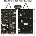 thumbnail image 2 of Earring Organizer Hanging Earring Holder, Holds Up To 330 Pairs, Soft Felt Wall Mount Earring Display Holder Stud Earrings Organizer for Women Girls, 2 of 12