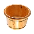 thumbnail image 4 of Cubo para baño de pies, barril de madera, regalo para el Día de la Madre, lavabo portátil y duradero para baño de pies. Altura 26cm, 4 of 9