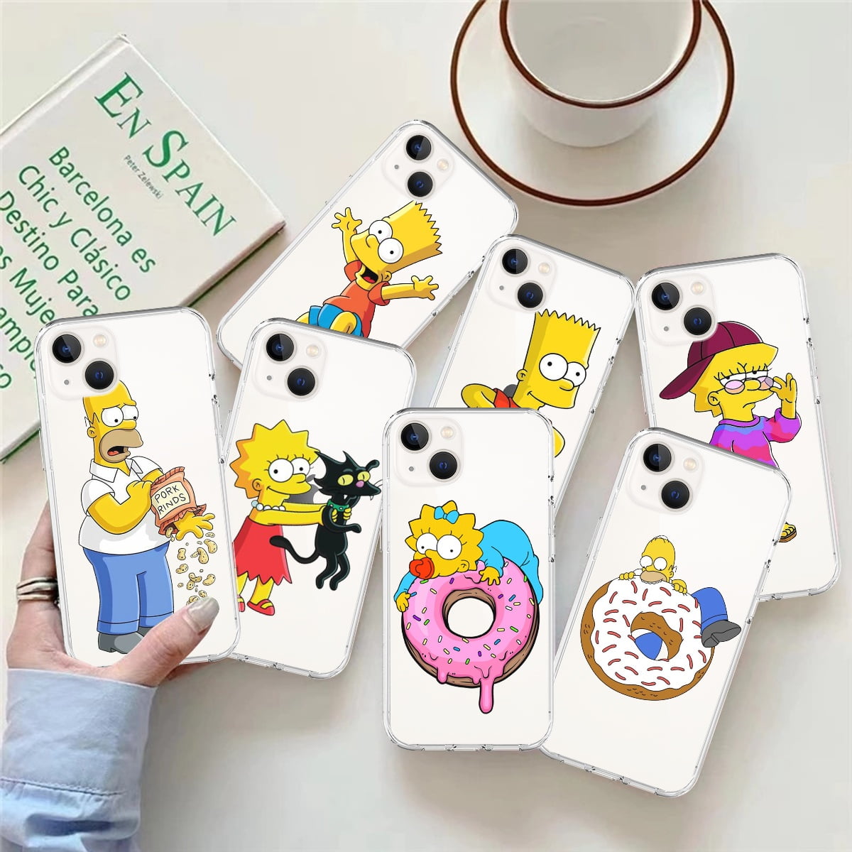 Simpson Family Funny Silicone Phonecase For Iphone 13,13 Pro  Max,12,12promax For Iphone11,11 Pro,11 Pro Max,6 Plus/6s Plus,For Iphone 5/ 5s/Se,7 Plus/8 Plus,For Samsung Note 20, For Samsung Note 20 