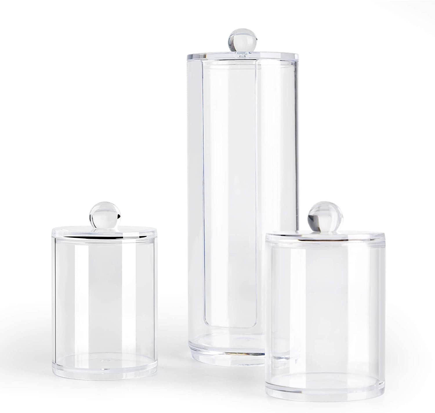 Cotton Swab Dispenser, Cotton Round Holder, Bathroom Vanity Countertop