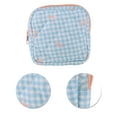 thumbnail image 4 of Unique Bargains 1 Pc Lady Portable Square Lipstick Bag for Travel Blue Polyester, 4 of 6