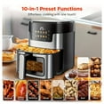 thumbnail image 2 of WNANEEZ Air Fryer 7.5 QT with Window & Light – Oil-Free Large Digital Air Fryer Oven for Family Meals, Easy to Use & Clean, Nonstick Basket + 100 Liners, 10-in-1 Countertop Air Fryer, 2 of 7