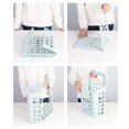 thumbnail image 4 of Laundry Container Plastic Detachable Hanging Storage Basket Organizer Household Supplies (Small, Green), 4 of 8