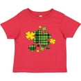 thumbnail image 3 of Inktastic St. Patrick's Day Plaid Green and Yellow Shamrocks Boys or Girls Baby T-Shirt, 3 of 5