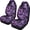 Purple Bat Swirl, variant on XYZCANDO Skull And Rose Pattern Automobile Seat Cover for Woman Anti-Slip Car Seat Covers Stretchy Thin, for SUV Van Truck