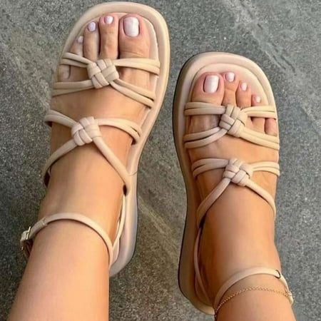 Women Sandals Ankle Strap Summer Sandals Heels Shoes Women Platform Sandalias Mujer Elegant Woman Heeled Shoes Summer Footwear