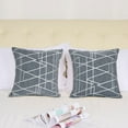 thumbnail image 2 of Unique Bargains 2-Pack Stylish Decorative Throw Pillow Cover 18" x 18" Gray, 2 of 8