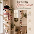 thumbnail image 4 of Crochet Snowman Spiral Ornament DIY Kit, Christmas Starter Included | Holiday Tree Decor Gift for Adults, Step by Step Instructions Decor for Window Porch Wall Cabinet Display, 4 of 7