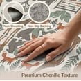 thumbnail image 6 of ODIKA 3'x5' Washable Throw Rug Zoo Organized Tone Repeated Classroom Playroom Daycare Animals for Entryway, Kitchen, Mudroom, Stain Resistant, Low Profile, Non-Slip, 6 of 7