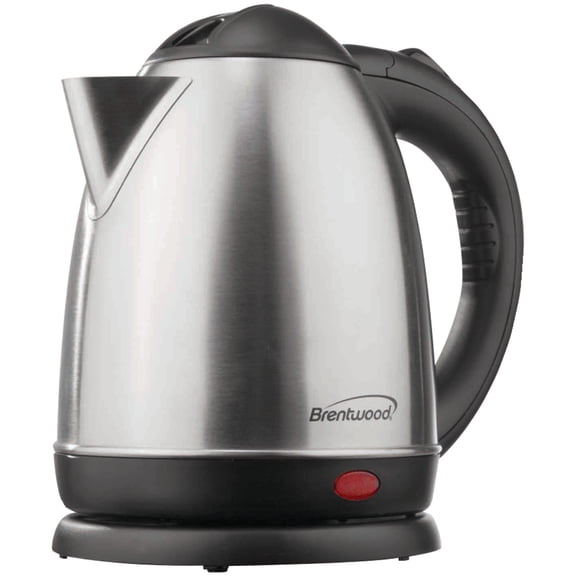 Brentwood 1.5-Liter Stainless Steel Cordless Electric Kettle, Stainless Steel