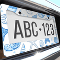 thumbnail image 6 of 1 Pcs Sea Shells License Plate Frame, License Plate Cover for Car Decorative Parts, Aluminum License Plate Bracket Holder Rust-Proof Weather-Proof for US Standard Car, 6 of 9