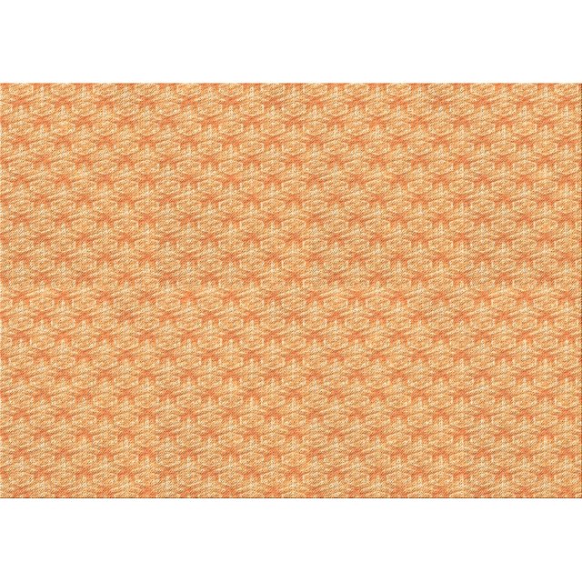 Ahgly Company Machine Washable Indoor Rectangle Transitional Neon Orange Area Rugs, 8' x 12'