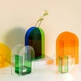 thumbnail image 3 of Yoone Flower Vase Colorful Exquisite Workmanship Geometric Nordic Rainbow Acrylic Vase for Home, 3 of 6