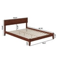 thumbnail image 7 of AFI Orlando Queen Low Profile Wood Platform Bed Frame with Panel Headboard, Walnut, 7 of 7