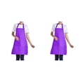 thumbnail image 3 of Youkk 12pack/lot Easy To And Quick-drying Apron For Cooking BBQ Baking Innovative purple 2Set, 3 of 6