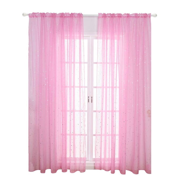 Toystoory Panel de cortina de gasa con ojales, Panel de tul para ventana, cortinas semitransparentes para dormitorio Decoración del hogar