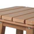thumbnail image 6 of Costaelm Paradise 29" Outdoor Patio HDPE Square Backless Bar Stool, Teak, 6 of 8