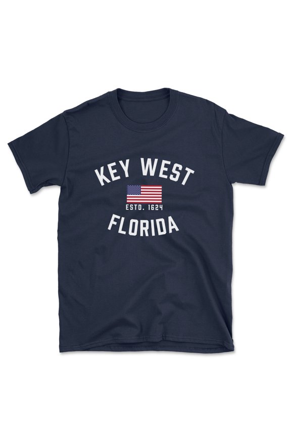 Key West Florida Patriot Men's Cotton T-Shirt