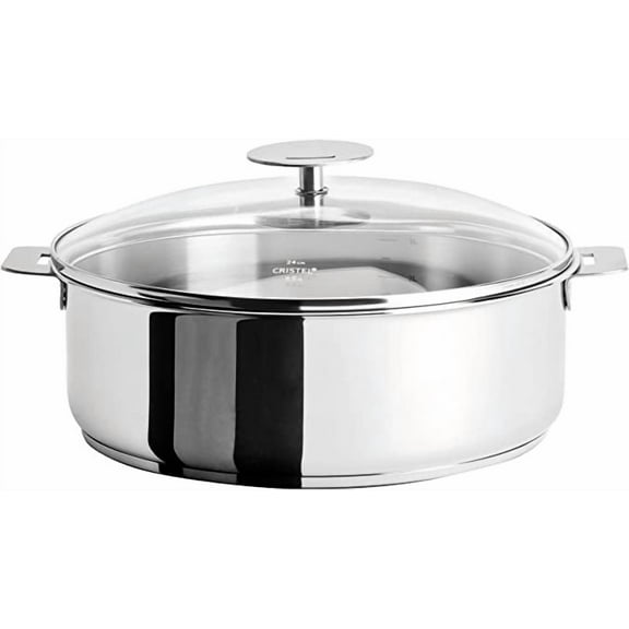 Cristel Casteline Stainless Steel 4 4/5 Quart Sautepan