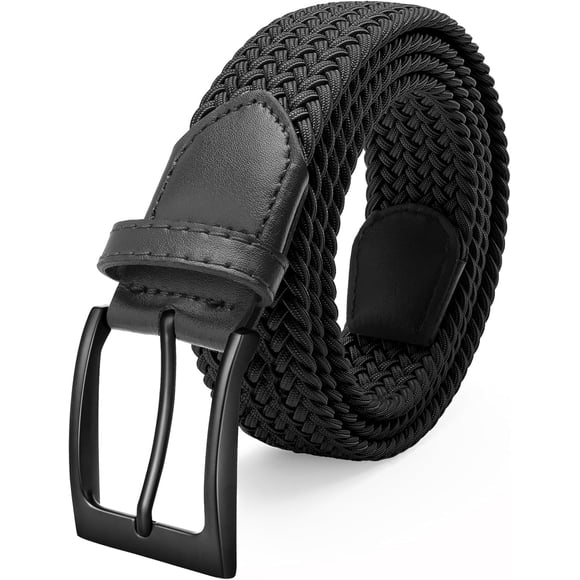EcoNesxp Inch Braided Nylon Work Belt for Mens Pants and Shorts 1 3/8 Stretch Braided Mens Golf Casual Jeans Belt