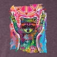 thumbnail image 2 of Dean Russo Cosmic Trash Panda Animal Lover Mens Premium Tri Blend T-Shirt, Vintage Purple, Small, 2 of 6
