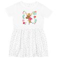 thumbnail image 3 of Inktastic Woodland Moose Spring Flowers Girls Toddler Dress, 3 of 5