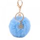 thumbnail image 1 of LLavero de pompón de copo de nieve azul claro, llavero de bola de piel Artificial, accesorios esponjosos, dije para bolso de coche Feliz Sencillez, 1 of 3