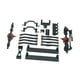 thumbnail image 2 of Kit de actualizaciones 1/16 RC, conjunto de eje delantero y trasero, torre de choque delantera y trasera, soporte de Servo de dirección para vehículos negro, 2 of 7