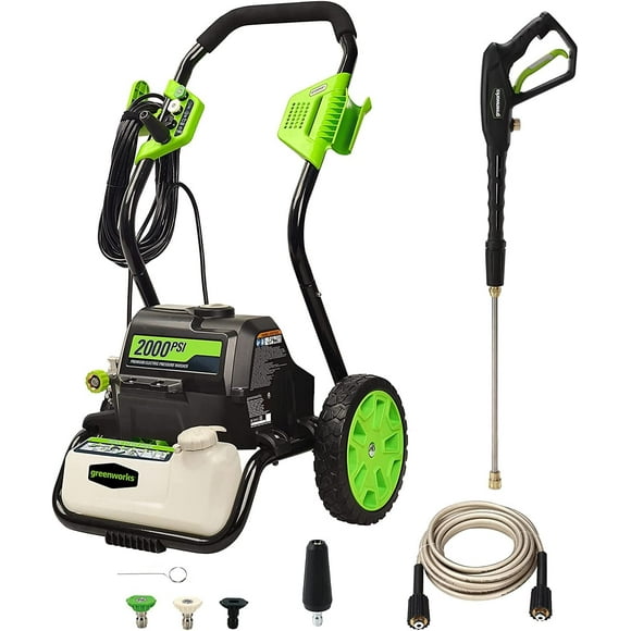 Greenworks Nettoyeur Haute Pression Électrique à Eau Froi 2000 PSI 1.2-Gallon-GPM