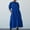 Blue, variant on ZZwxWA Women's Summer Puff Sleeve Maxi Tiered Dress Casual A-Line Swing Long Shirt Dress Solid Color Womens Loose Casual Sundress