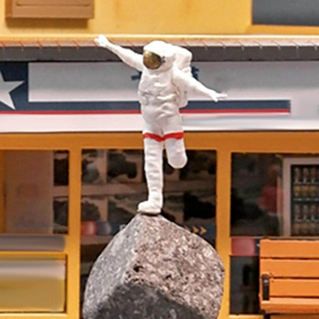 ziyahi 1:64 Spaceman Figure Astronaut DIY Projects Miniature Scenes Layout