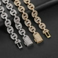 thumbnail image 4 of Width 16MM Cuban Link Chain Necklace for Men, Extra Shiny Miami Cuban Link Chain for Men, 16-24 Inch Solid Thick Big Hip Hop Iced Out Men Cuban Link Chain, Gift Box Included, 4 of 7
