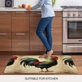 thumbnail image 5 of Retro Rooster Door Mat&nbsp;Indoor Outdoor Entrance, Non Slip Small Rug for Kitchen Bathroom Entryway Rug, Farmhouse Vintage Animal Watercolor Washable Doormat Floor Mat 16x24 Inch, 5 of 8