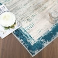 thumbnail image 5 of Garvee 4'x6' Modern Bordered Rugs for Living Room Anti-Slip Rug Indoor Soft Foldable Area Rug for Bedroom Playroom, Blue Green, 5 of 6