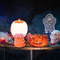 thumbnail image 5 of Halloween Mini Pumpkin Shaped Plastic Candy Dispenser, 6.5in Gumball Machine Office Party Favor Easy Refill Treats Food Canister Snack Container Table Decor Gift Supply w/ Free Gums & EBK Bag, 5 of 7