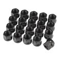 thumbnail image 4 of 20x Set OPEN END LUG NUTS BULGE ACORN 1/2"X20 WHEEL NUT BLACK FINISH For FORD, 4 of 9