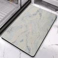 thumbnail image 3 of Marble Design Bath Rug Runner – Soft & Luxury 20x32 inch Microfiber Bathroom Mat, Non-Slip, Long, Perfect for Tub & Shower, Machine-Washable Floor Rug, 3 of 5