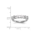 thumbnail image 7 of 14k White Gold Bar Set Round Diamond Wedding Band 5 Stone Anniversary Ring 1/4 Ct., 7 of 7