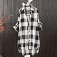 thumbnail image 3 of Trubkh Plaid Shirts for Women Flannel Shirt Women Shacket Jacket Coat Winter Parka Plaid Jackets for Women Warm Coats for Women Chunky Cardigan Sweaters for Women B 3xl, 3 of 3