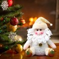 thumbnail image 5 of Christmas Santa Snowman Plush Ornament, Holiday Tree Hanging Decoration, Festive Home Display Accent, Seasonal Gift Collectible, 5 of 6