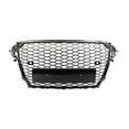 thumbnail image 2 of Ladcaser Honeycomb Front Grill Fog Light Grille Covers Compatible for Audi A4 B8PA 2013-2016, 2 of 10