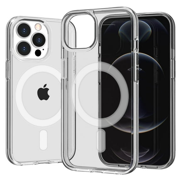 MagSafe Compatible Slim Transparent Case for iPhone 14 Pro Max - Clear