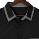 thumbnail image 4 of Blusa y camisa de manga corta con cuello vuelto para hombre, cárdigan estampado con botones y bolsillo de solapa de manga corta, blusa para hombre, 4 of 8