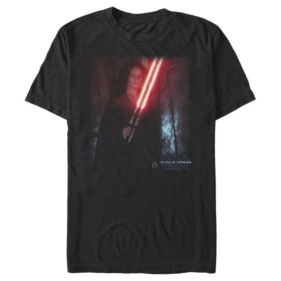 Men's Star Wars: The Rise of Skywalker Dark Rey Double Saber Graphic Tee Black Medium