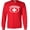 Red, variant on Fair Game Lifeguard Long Sleeve Shirt, lifeguarding cross Graphic Tee-Red-Small